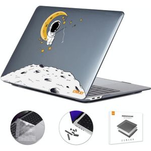 Voor MacBook Air 13.6 A2681 ENKAY Hat-Prince 3 in 1 Spaceman Pattern Laotop Beschermende Crystal Case met TPU Keyboard Film/Anti-stof Pluggen  Versie: US (Spaceman No.3)