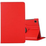 For Samsung Galaxy A7 Lite T220 360 Degree Rotation Litchi Texture Flip Leather Case with Holder(Red)