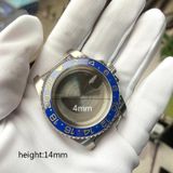 For Rolex 2813/8215/2836/3804/8200 GMT Watch Case For Rolex 2813/8215/2836/3804/8200  Colour: SUB Silver Aluminum Ring