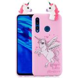 For Huawei P30 Lite Shockproof Cartoon TPU Protective Case(Unicorn)