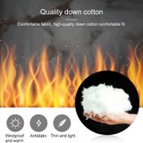 Men and Women Intelligent Constant Temperature USB Heating Hooded Cotton Clothing Warm Jacket (Color:Black Size:M)