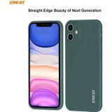 For iPhone 11 Hat-Prince ENKAY ENK-PC064 Liquid Silicone Straight Edge Shockproof Protective Case(Purple)