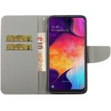 For Galaxy A40 3D Colored Drawing Horizontal Flip PU Leather Case with Holder & Card Slots & Wallet(Chrysanthemum)