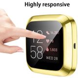 For Fitbit versa 2 Plating TPU All-inclusive Protective Shell(Gold)