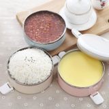 Gradient Color Lunch Box Food Bento Box Stainless Steel Container(4 Layer)