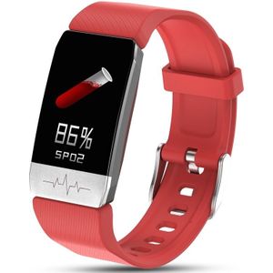 T1 1.14 inch Color Screen Smart Watch IP67 Waterproof Support Call Reminder /Heart Rate Monitoring/Sedentary Reminder/Sleep Monitoring/ECG Monitoring(Red)
