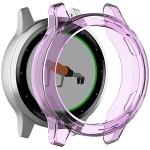 For Garmin Vivoactive 4 TPU Protective Shell(Transparent Purple)