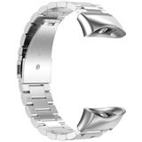 For Garmin Forerunner 45 / 45S / Swim 2 Universal Three Beads Stainless Steel Replacement Wrist Strap Watchband(Silver)
