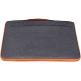 15.4 inch Fashion Casual Polyester + Nylon Laptop Handbag Briefcase Notebook Cover Case  For Macbook  Samsung  Lenovo  Xiaomi  Sony  DELL  CHUWI  ASUS  HP (Grey)