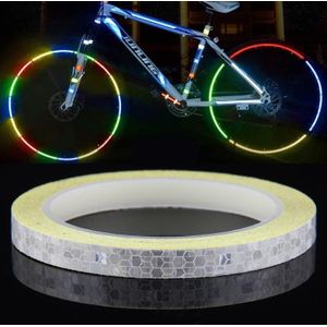 10 Rolls Fiets Mountainbike Motorfiets Sticker Auto Contour Reflecterende Sticker Night Riding Reflective Sticker 1 x 800cm