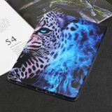 Voor Samsung Galaxy Tab A 9.7 Painted TPU Tablet Case (Blue Leopard)