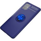 For Galaxy A71 5G Metal Ring Holder 360 Degree Rotating TPU Case(Blue+Blue)