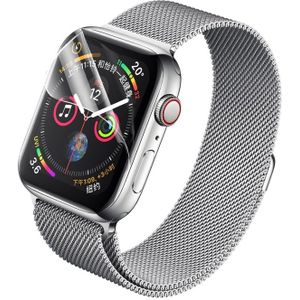 2 PCS ROCK 0.18mm Curved Surface Full Screen Protector Hydrogel Film for Apple Watch Series 5 / 4 44mm  TPU+PET Material