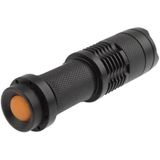 SK68 180lm Zoom Lens LED Flashlight  CREE Q3-WC LED  1-Mode  White Light  with Clip(Black)