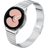 For Samsung Galaxy Watch5 40mm / 44mm / Watch5 Pro 45mm Double Safety Buckle Steel Watch Band(Silver)