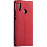 For Huawei P20 Lite Forwenw Dream Series Oil Edge Strong Magnetism Horizontal Flip Leather Case with Holder & Card Slots & Wallet & Photo Frame(Red)
