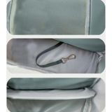TAILUP Pets Carry Out Shoulder Bag Convenient Foldable Leather Chest Bag  Specification: S(Gray Blue)