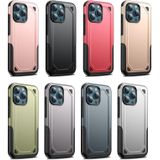 Schokbestendig robuust armor beschermhoesje voor iPhone 13 Pro Max (zilver)