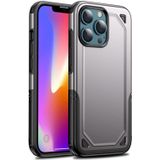 Schokbestendig robuust armor beschermhoesje voor iPhone 13 Pro Max (zilver)