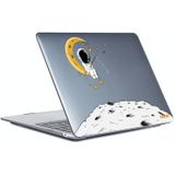 Voor MacBook Pro 16.2 A2485 ENKAY Hat-Prince 3 in 1 Spaceman Pattern Laotop Beschermende Crystal Case met TPU Keyboard Film/Anti-stof Pluggen  Versie: US (Spaceman No.3)