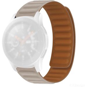 Voor Samsung Galaxy Gear S3 Silicone Magnetic Strap (Khaki)