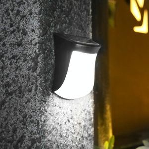 Zonne-pop wandlamp buiten tuin hek decoratie waterdicht zonne-energie (wit licht)