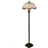 YWXLight Modern Mediterranean Floor Lamp Mosaic Glass Living Room Dining Room Bedroom Decorative Light (EU Plug)
