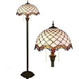 YWXLight Modern Mediterranean Floor Lamp Mosaic Glass Living Room Dining Room Bedroom Decorative Light (EU Plug)