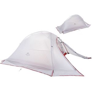 Naturehike NH15T002-T1 Ultralight Tent Outdoor Camping Rainproof Tent  Colour:20D Silicone Light Gray  Style:2 People