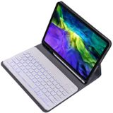 A11BS 2020 Ultra-thin ABS Detachable Bluetooth Keyboard Protective Case for iPad Pro 11 inch (2020)  with Backlight & Pen Slot & Holder (Gold)