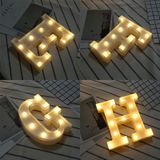 Alphabet N English Letter Shape Decorative Light  Dry Battery Powered Warm White Standing Hanging LED Holiday Light