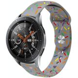 Voor Garmin Venu / SQ / SQ2 / Venu 2 Plus 20 mm sport Rainbow Dots siliconen horlogeband
