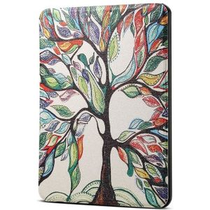 Miracle Tree Pattern Horizontal Flip PU Leather Protective Case for Amazon Kindle 2019  with Sleep & Wake-up Funtion
