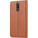 Knead Skin Texture Horizontal Flip Leather Case for Huawei Mate 10 Lite / Maimang 6 / Nova 2i  with Photo Frame & Holder & Card Slots & Wallet(Brown)