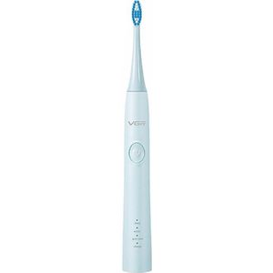 VGR V-806 IPX7 USB Magnetic Suspension Sonic Shock Toothbrush with Nemory Function (Baby Blue)