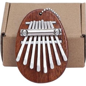 Mini 8 Tone Thumb Piano Kalimba Muziekinstrumenten (hout ei)
