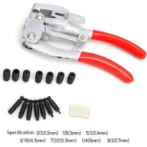 16 in 1 Stainless Steel Copper Aluminum Strip Iron Leather Plastic Manual Punching Pliers Punching Machine Set