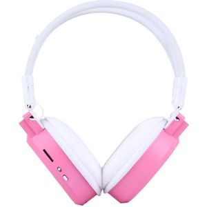 SH-S1 Folding Stereo HiFi Wireless Sports Headphone Headset with LCD Screen to Display Track Information & SD / TF Card For Smart Phones & iPad & Laptop & Notebook & MP3 or Other Audio Devices(Pink)