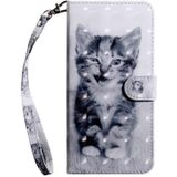 For Samsung Galaxy A42 5G 3D Painted Pattern Horizontal Flip TPU + PU Leather Case with Holder & Card Slots & Wallet & Lanyard(Smile Cat)
