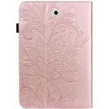 For Samsung Galaxy Tab S2 9.7 T810/T815 Lace Flower Embossing Pattern Horizontal Flip Leather Case with Holder & Card Slots & Wallet & Photo Frame(Rose Gold)
