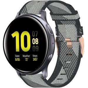 Voor Samsung Galaxy Watch Active 2 40 mm 20 mm nylon geweven horlogeband