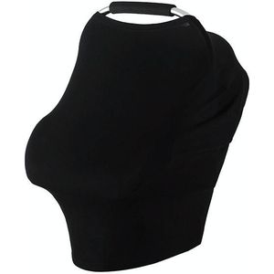 Multifunctional Cotton Nursing Towel Safety Seat Cushion Stroller Cover(Pure Black)
