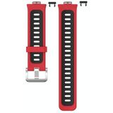 For Huawei Watch Fit Two-color Silicone Replacement Strap Watchband(Red+Black)