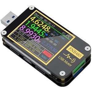 FNIRSI FNB48S USB-spanningsampèremeter Multifunctionele snellaadtester  specificatie: zonder Bluetooth