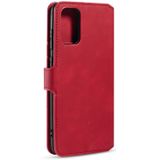 Voor Galaxy S20 Ultra DG. MING Retro Oil Side Horizontal Flip Case met Holder & Card Slots & Wallet(Red)