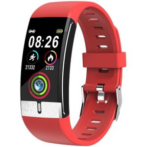 E66 1.08inch TFT Color Screen Smart Watch IP68 Waterproof Support Temperature Monitoring/ECG function /Heart Rate Monitoring/Blood Pressure Monitoring/Blood Oxygen Monitoring(Red)