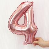 5 stks 16 inch nummer folie ballonnen gelukkige verjaardagsfeestje bruiloft ballonnen
