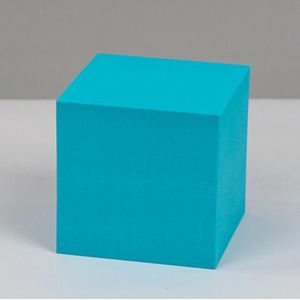 8 PCS Geometric Cube Photo Props Decorative Ornaments Photography Platform  Colour: Large Lake Blue Square