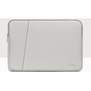 BAONA BN-Q001 PU lederen laptoptas  kleur: dubbellaags grijs  maat: 11/12 inch