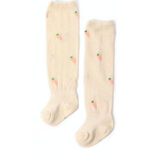 6 Pairs Baby Stockings Anti-Mosquito Thin Cotton Baby Socks  Toyan Socks: S 0-1 Years Old(Champagne Carrot)